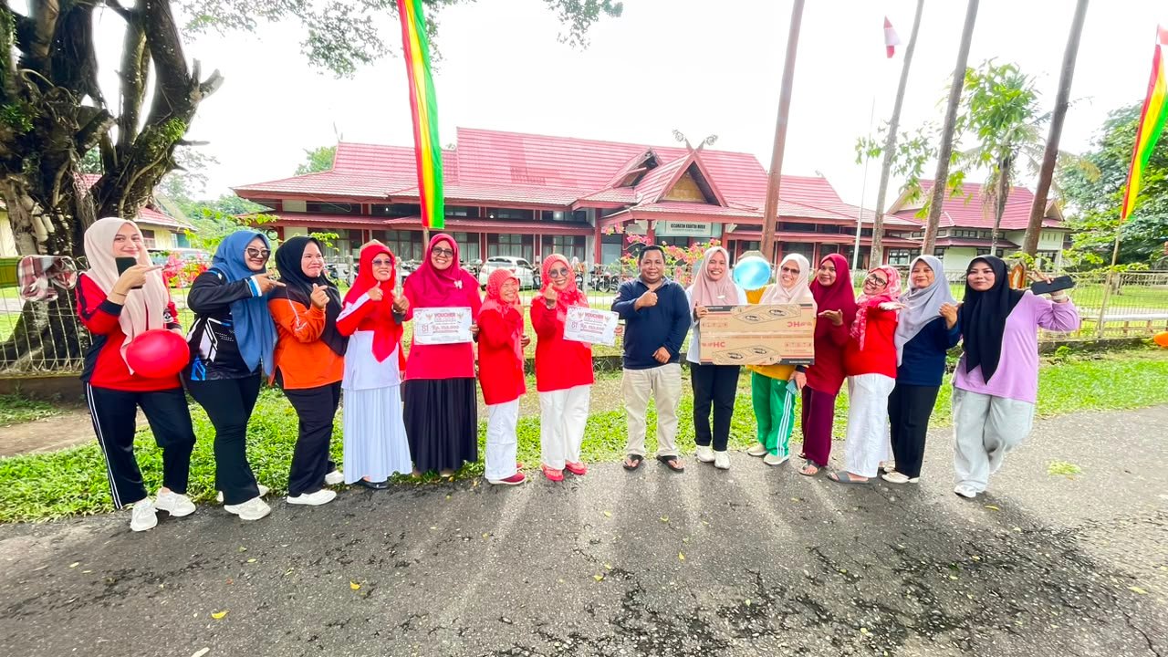 Semarakkan HUT RI, Kecamatan Kuantan Mudik Gelar Lomba Tradisional 'Main Hadang' dan 'Bola dalam Sarung'